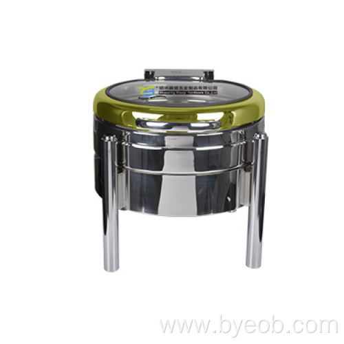 Small Round Chafing Dish with Buffet Frame Chafer